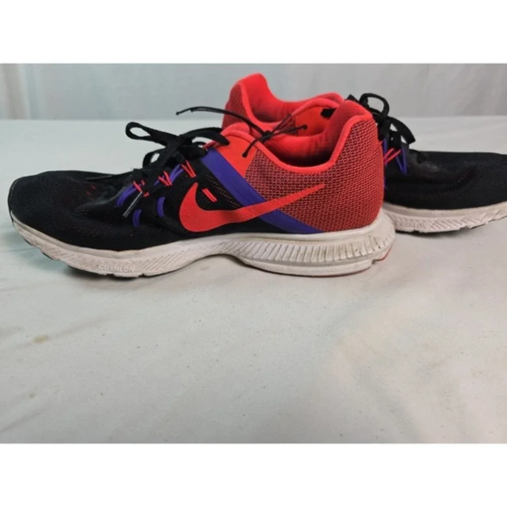 Womens Nike Running Shoes Zoom‎ Winflo 2 Black Red Athletic 807279-006 Size 8.5